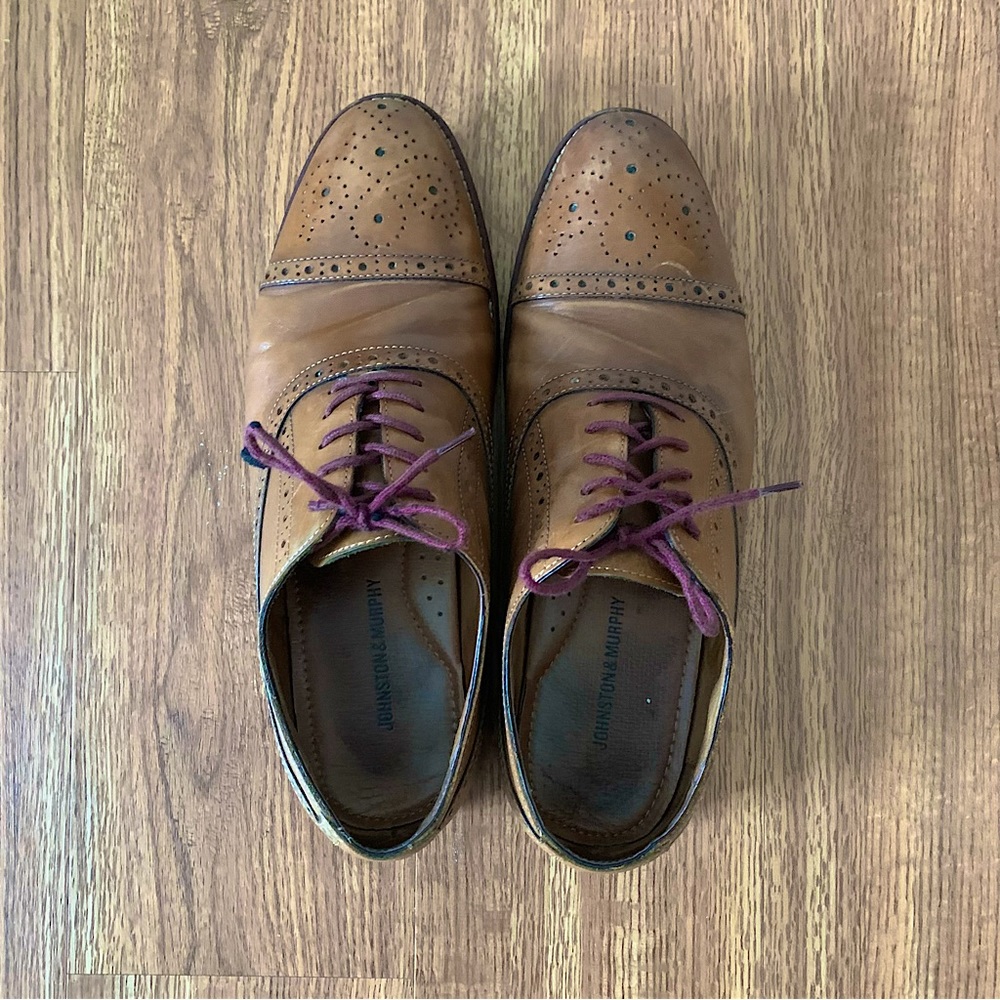 Johnston & Murphy Conard Cap Toe Oxfords - Picture 4 of 4